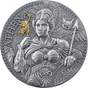 Goddess Athena 2024 Great Greek Mythology 2 Oz Silver Coin