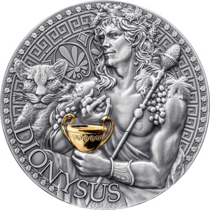 Dionysus Greek Mythology 1 Oz Silver Coin Cameroon 2024