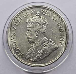 CYPRUS 45 PIASTRES 1928 SILVER CROWN COIN AU