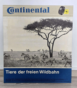 Cyprus Vintage Card Board AD Sign Callender Continental Tires 1968