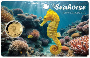 Seahorse 1/1000 Oz Gold coin 3000 Francs Chad 2025