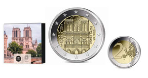 France 2025 Notre-Dame de Paris 2 Euro PROOF BE coin