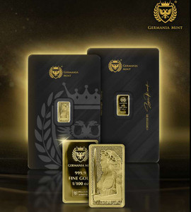 Germania 1/100 oz Pure Gold bar 999.9 sealed in Blister pack