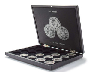 Volterra Presentation case for 20 silver coins Britannia in capsules