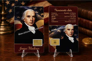Presidents of the USA James Madison 1/1000 Oz Gold Coin