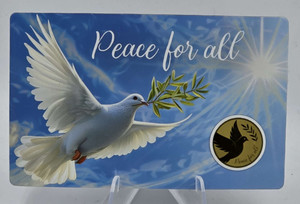 PEACE DOVE 1/1000 Oz Gold Coin 1000 Francs Gabon