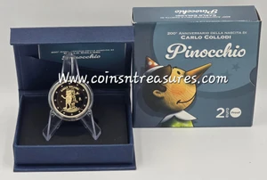 Italy 2 Euro coin Pinocchio 2026 Proof BE