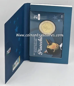 Italy 2 Euro coin Pinocchio 2026 Coin card