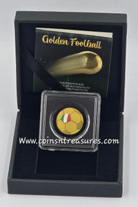 Italy Golden Football 1/1000 Oz Gold Coin