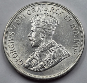 CYPRUS 45 PIASTRES 1928 SILVER CROWN COIN AU-UNC