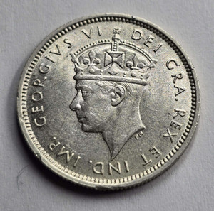 CYPRUS 4.5 SILVER PIASTRE COIN 1938 UNC