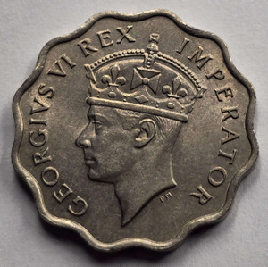 CYPRUS 1 PIASTRE 1938 COIN OF KGVI IN UNC