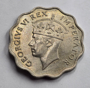 CYPRUS 1 PIASTRE 1938 COIN OF KGVI IN AU-UNC