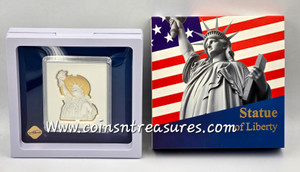Statue Of Liberty Gold Plated 2026 Proof coin Samoa