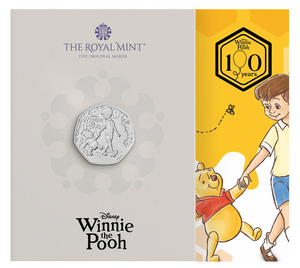 Winnie the Pooh Loyalty 2026 UK 50p BU Coin in Blister