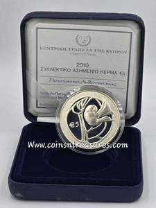 CYPRUS 2010 SILVER PROOF COIN 50TH ANNIVERSARY
