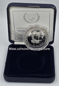 CYPRUS 2008 SILVER PROOF ENTRY TO EURO BOX + COA