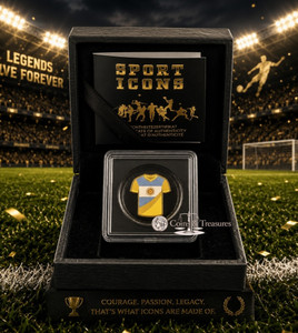 Argentina Golden Football Jersey 1/1000 Oz Gold Coin