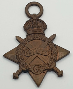 GREAT BRITAIN UK ENGLAND WWI 1914 - 1915 ORIGINAL KGV BRITISH ARMY AWARDED STAR Medal GREAT BRITAIN UK ENGLAND WWI 1914 - 1915 ORIGINAL KGV BRITISH ARMY AWARDED STAR Medal
