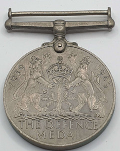 GREAT BRITAIN UK ENGLAND WWII The Defense Medal 1939 - 1945 KGVI GREAT BRITAIN UK ENGLAND WWII The Defense Medal 1939 - 1945 KGVI