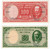 CHILE 100 AND 50 PESOS BANKNOTES 1961 UNC p126-127