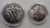 CYPRUS 1976 CUNI 1 POUND AND 500 MILS COINS REFUGEES SET