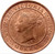Ceylon Victoria 1 Cent 1870 Overstrike UNC coin