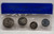 CYPRUS 1981 YEAR SET MILS COINS IN WALLET CASE