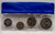 CYPRUS 1981 YEAR SET MILS COINS IN WALLET CASE