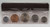 CYPRUS 1971 COMPLETE YEAR SET MILS COINS IN ORIGINAL WALLET CASE