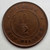 CYPRUS 1/2 PIASTRE 1885 COIN IN RED UNC CONDITION