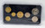 GREECE 1986 BU UNC COMPLETE YEAR DRACHMAS COIN SET IN CASE