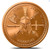 1 oz Spartan Warrior 999 Fine Copper Round coin