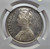 British India Silver 1 rupee 1862 B Victoria Gothic style NGC MS62