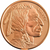 Indian Head with Buffalo 1 oz 999 Fine Copper coin round