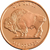 Indian Head with Buffalo 1 oz 999 Fine Copper coin round