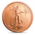 St Gaudens Walking Liberty 1oz 999 Fine Copper Round