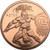 1 oz Aztec Warrior 999 Fine Copper Round