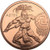 1 oz Aztec Warrior 999 Fine Copper Round