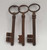 VINTAGE ANTIQUE KEY LOT OF 3