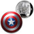 CAPTAIN AMERICA SHIELD MARVEL SILVER COIN 1$ FIJI 2019 CAPTAIN AMERICA SHIELD MARVEL SILVER COIN 1$ FIJI 2019