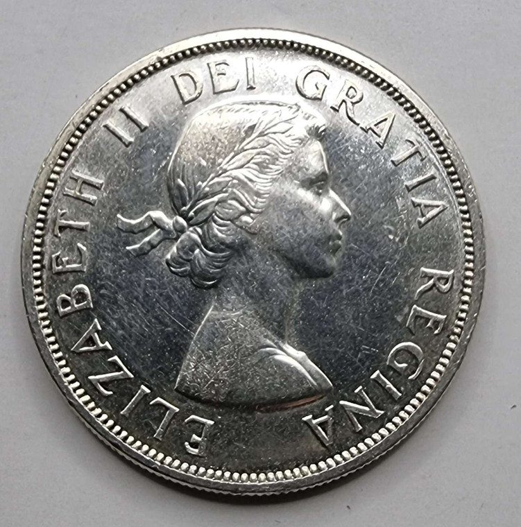 Canada 1 Silver Dollar coin QEII 1958