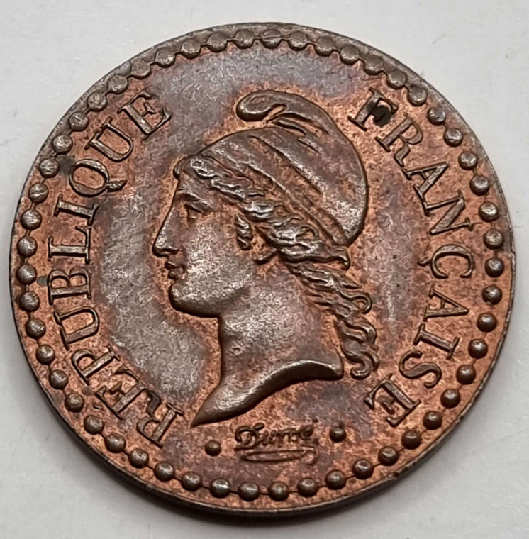 FRANCE 1 Centime 1849 A COPPER COIN UNC