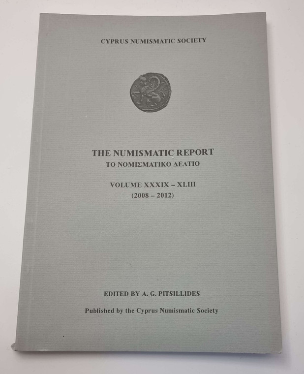 CYPRUS NUMISMATIC SOCIETY YEAR BOOK REPORT COINS 2008 - 2012 OUT OF PRINT