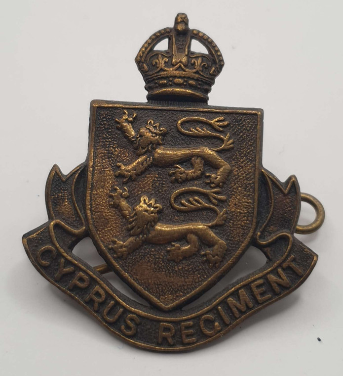 CYPRUS REGIMENT POLICE BADGE 1937 - 1945 OF BRITISH ADMINISTRATION KGVI REIGN