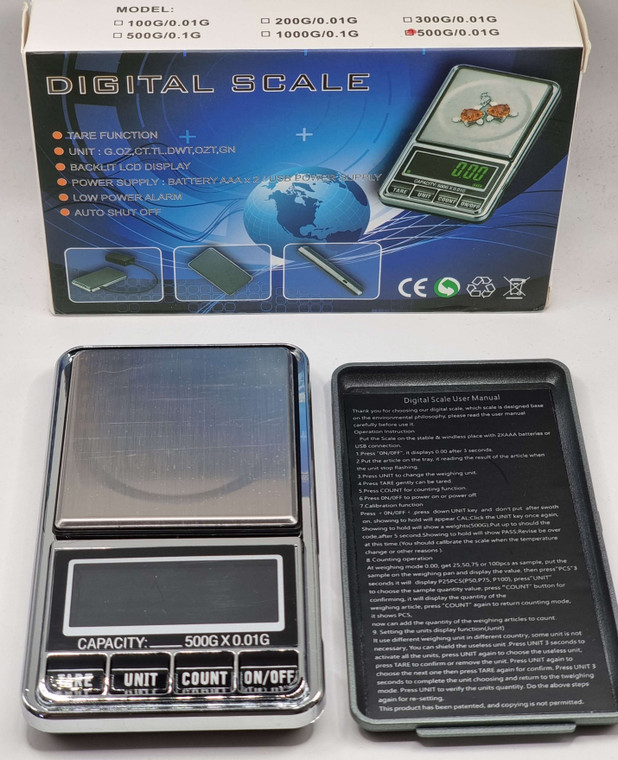 COLLECTORS QUALITY DIGITAL SCALE 2 DIGITS UP TO 500 GR