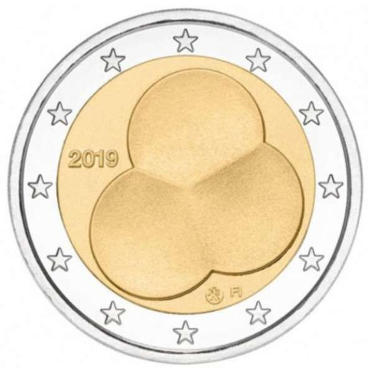 Finland 2019 2 Euro 100 years of constitution bu coin