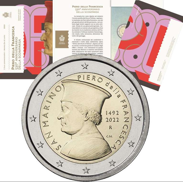 San Marino 2022 Piero Della Francesca in Coin Card