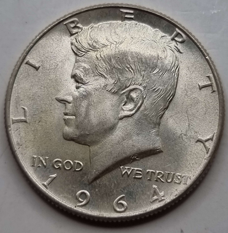 USA 1964 Kennedy Half Dollar coin 90% Silver