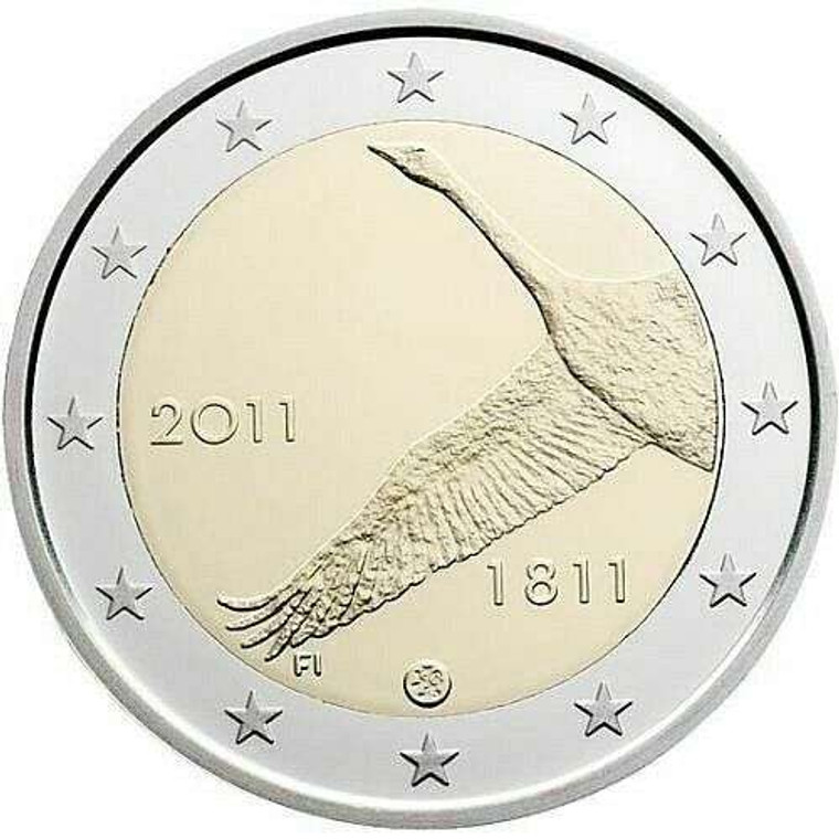 FINLAND 2 EURO COIN 2011 BANK OF FINLAND UNC IN CAPSULE